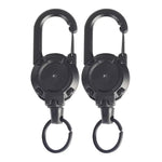 Outdoor Retractable Key Chain Mountaineering Buckle Key Chain Anti-loss Anti-theft High Rebound Easy To Pull - flohmarkt-deutschland.shop