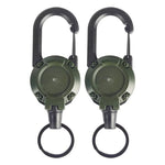 Outdoor Retractable Key Chain Mountaineering Buckle Key Chain Anti-loss Anti-theft High Rebound Easy To Pull - flohmarkt-deutschland.shop