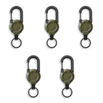 Outdoor Retractable Key Chain Mountaineering Buckle Key Chain Anti-loss Anti-theft High Rebound Easy To Pull - flohmarkt-deutschland.shop