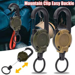 Outdoor Retractable Key Chain Mountaineering Buckle Key Chain Anti-loss Anti-theft High Rebound Easy To Pull - flohmarkt-deutschland.shop