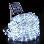 Outdoor Solar Tube Rope Led Light Garden Christmas Decoration Fairy String Light 32m/22M/12M/7M Outdoor Wedding Party Led Lamp - flohmarkt-deutschland.shop