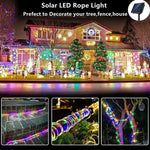 Outdoor Solar Tube Rope Led Light Garden Christmas Decoration Fairy String Light 32m/22M/12M/7M Outdoor Wedding Party Led Lamp - flohmarkt-deutschland.shop