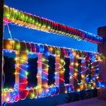 Outdoor Solar Tube Rope Led Light Garden Christmas Decoration Fairy String Light 32m/22M/12M/7M Outdoor Wedding Party Led Lamp - flohmarkt-deutschland.shop