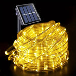 Outdoor Solar Tube Rope Led Light Garden Christmas Decoration Fairy String Light 32m/22M/12M/7M Outdoor Wedding Party Led Lamp - flohmarkt-deutschland.shop