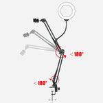 Overhead Tripod for Phone with Ring Light Desktop Cellphone Bracket for Video Shooting Table Mobile Mount for Filming Recording - flohmarkt-deutschland.shop