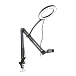 Overhead Tripod for Phone with Ring Light Desktop Cellphone Bracket for Video Shooting Table Mobile Mount for Filming Recording - flohmarkt-deutschland.shop