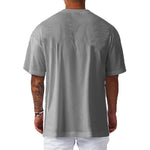 Oversized Loose Men's Casual Sport T-Shirt Gym Bodybuilding Fitness Short Sleeve Shirt Summer Mesh Quick Dry Breathable Clothing - flohmarkt-deutschland.shop