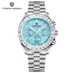 PAGANI DESIGN 2026 New Moon Herrenuhren, Luxus-Quarzuhr für Herren, VK63, Chronograph, AR-Saphirspiegel, Keramiklünette, leuchtend - flohmarkt-deutschland.shop