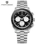 PAGANI DESIGN 2026 New Moon Herrenuhren, Luxus-Quarzuhr für Herren, VK63, Chronograph, AR-Saphirspiegel, Keramiklünette, leuchtend - flohmarkt-deutschland.shop