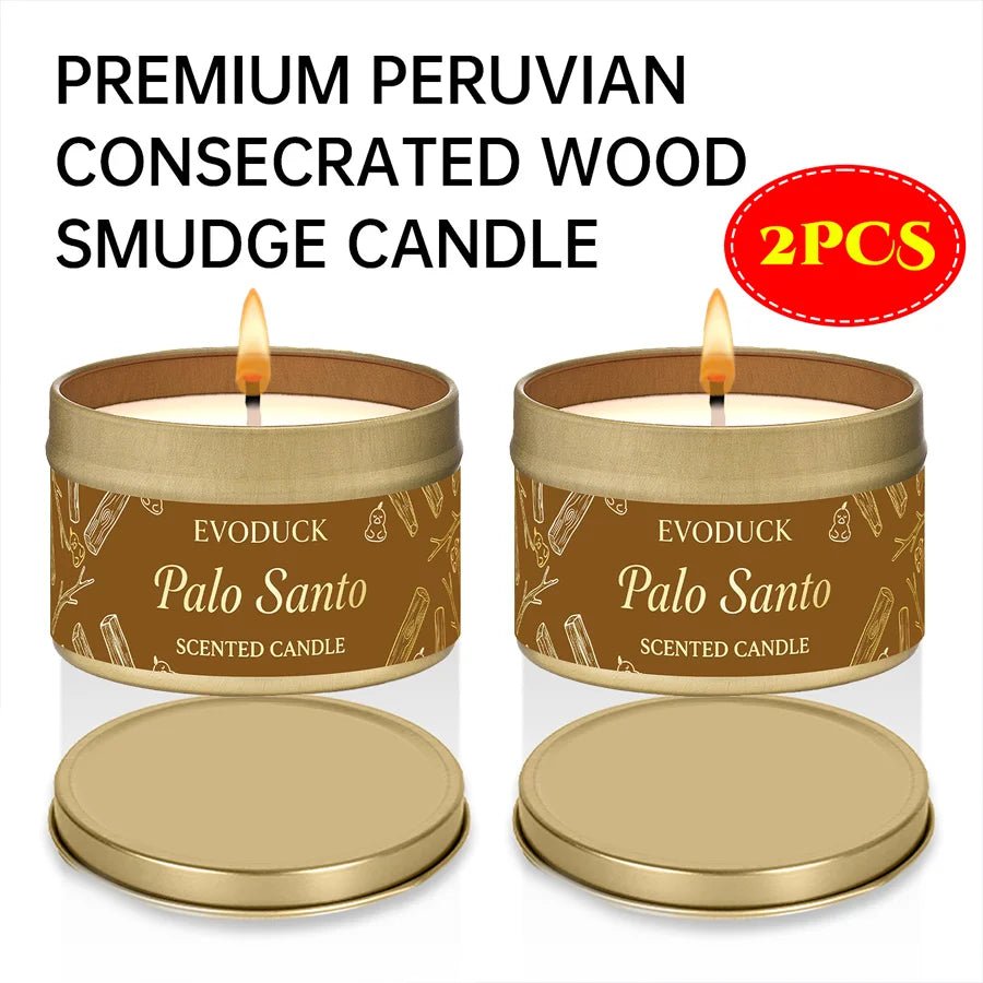 Palo Santo Scented Candles Premium Palo Santo Purify Elevate Energy Cleansing Candle for Meditation Winter Gifts Gift For Woman - flohmarkt-deutschland.shop