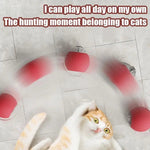 PawNova Intelligentes Interaktives Katzenball Spielzeug - Wiederaufladbar Automatisches Ballspiel Mit Schwanzimitation - flohmarkt-deutschland.shop
