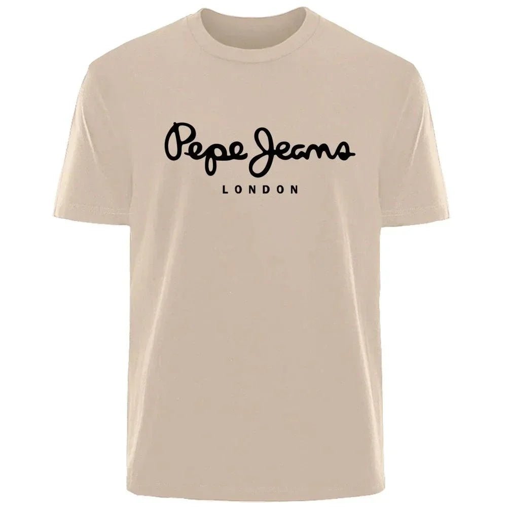 Pepe Jeans London women's logo short-sleeve T-shirt, luxury brand women's wear, Y2K top, gender-neutral street style - flohmarkt-deutschland.shop