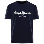 Pepe Jeans London women's logo short-sleeve T-shirt, luxury brand women's wear, Y2K top, gender-neutral street style - flohmarkt-deutschland.shop