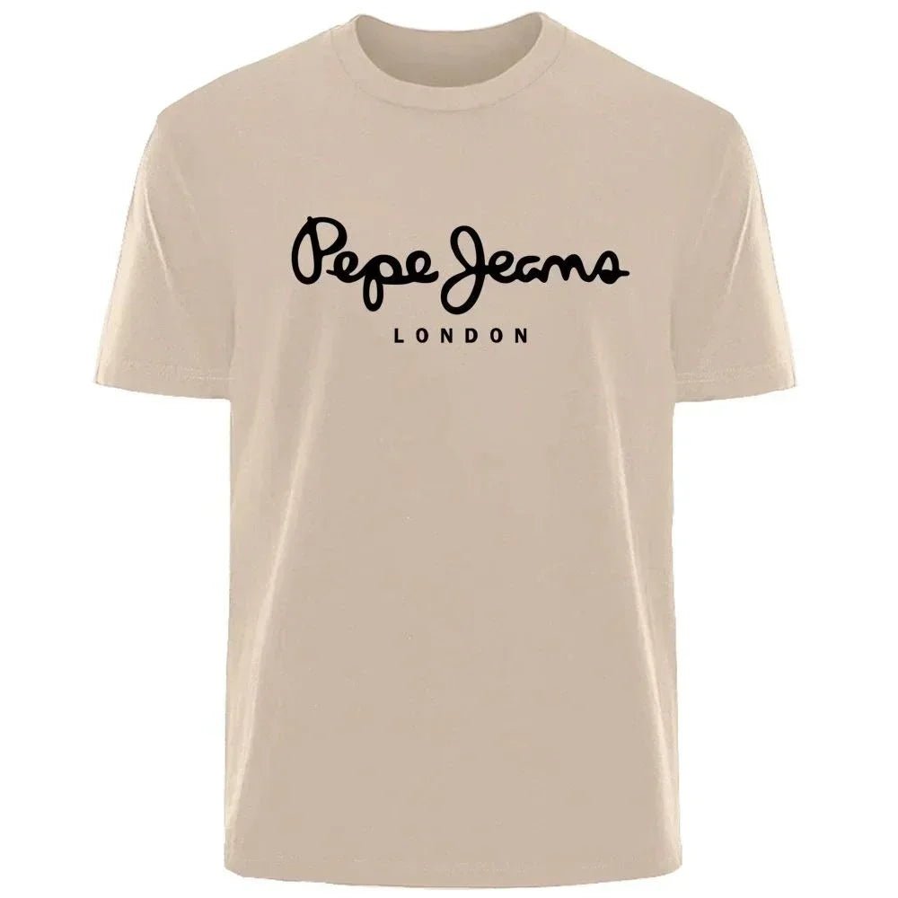 Pepe Jeans London women's logo short-sleeve T-shirt, luxury brand women's wear, Y2K top, gender-neutral street style - flohmarkt-deutschland.shop