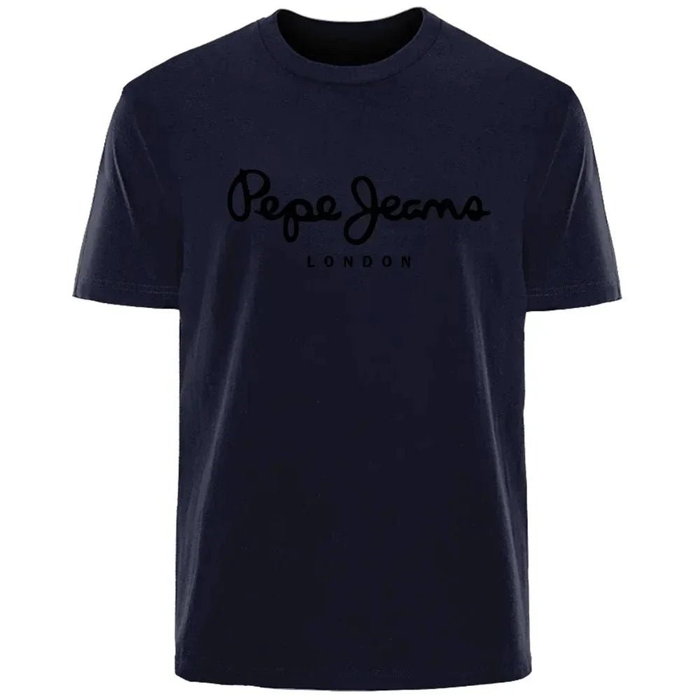 Pepe Jeans London women's logo short-sleeve T-shirt, luxury brand women's wear, Y2K top, gender-neutral street style - flohmarkt-deutschland.shop