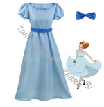 Peter Cosplay Pan Damen Prinzessin Wendy Fairy Kostüm Blaues mittelalterliches Halloween-Kleid Cosplay Costume - flohmarkt-deutschland.shop