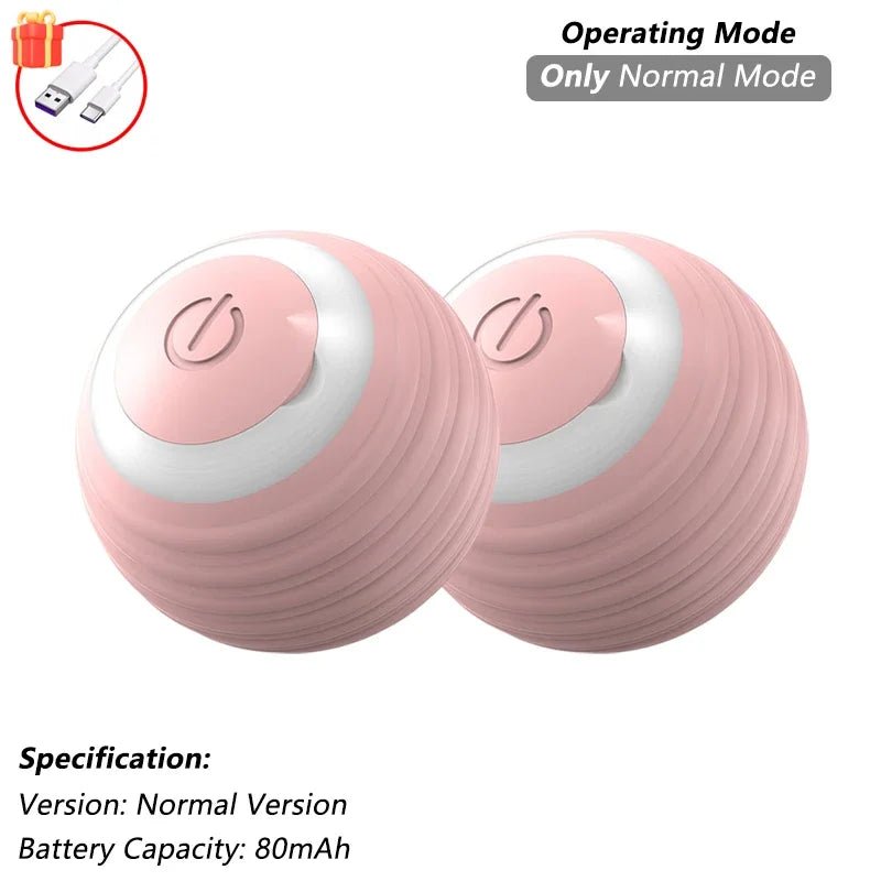 PetTech Interaktives Ballspielzeug Katze Hund - Automatischer Rollender Ball Mit Schwanz Nachahmung Und Wiederaufladbar - flohmarkt-deutschland.shop