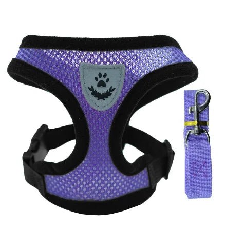 PfotenGlück Verstellbares Katzen Hund Geschirr Weste Mesh - Bequem Und Sicher Für Kleine Bis Mittelgroße Haustiere - flohmarkt-deutschland.shop