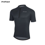 PHMAX Loose Casual Cycling Jersey Half Zip Quick Dry Breathable MTB Road Bike Jersey Outdoor Sports Cycling Shirt with 3 Pockets - flohmarkt-deutschland.shop