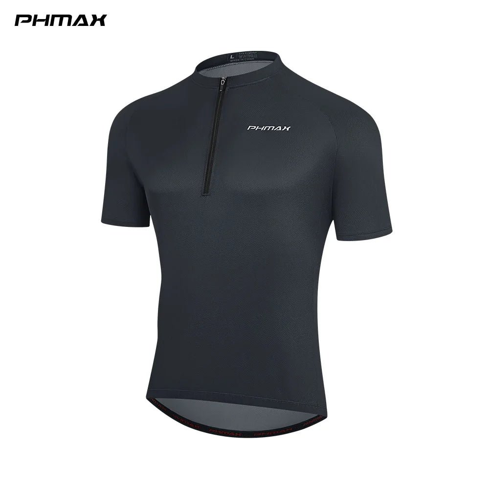 PHMAX Loose Casual Cycling Jersey Half Zip Quick Dry Breathable MTB Road Bike Jersey Outdoor Sports Cycling Shirt with 3 Pockets - flohmarkt-deutschland.shop