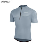 PHMAX Loose Casual Cycling Jersey Half Zip Quick Dry Breathable MTB Road Bike Jersey Outdoor Sports Cycling Shirt with 3 Pockets - flohmarkt-deutschland.shop