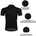 PHMAX Loose Casual Cycling Jersey Half Zip Quick Dry Breathable MTB Road Bike Jersey Outdoor Sports Cycling Shirt with 3 Pockets - flohmarkt-deutschland.shop