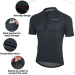 PHMAX Loose Casual Cycling Jersey Half Zip Quick Dry Breathable MTB Road Bike Jersey Outdoor Sports Cycling Shirt with 3 Pockets - flohmarkt-deutschland.shop