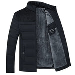 Plüsch Parka Herren – verdickt, warm, Reißverschluss, Winter - flohmarkt-deutschland.shop