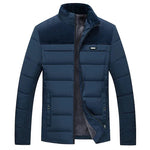 Plüsch Parka Herren – verdickt, warm, Reißverschluss, Winter - flohmarkt-deutschland.shop