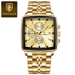 POEDAGAR Herrenuhr Chronograph – Leuchtend, Wasserdicht, Datum, Edelstahl Quarz - flohmarkt-deutschland.shop