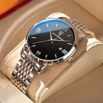 POEDAGAR Herrenuhr Luxus Sport – Edelstahl, Datum, Leuchtend, Wasserdicht, Quarz - flohmarkt-deutschland.shop