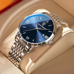 POEDAGAR Herrenuhr Luxus Sport – Edelstahl, Datum, Leuchtend, Wasserdicht, Quarz - flohmarkt-deutschland.shop