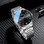 POEDAGAR Herrenuhr Luxus Sport – Edelstahl, Datum, Leuchtend, Wasserdicht, Quarz - flohmarkt-deutschland.shop