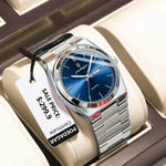 POEDAGAR Luxus Herrenuhr – Edelstahl, Leuchtend, Datum, Woche, Quarz - flohmarkt-deutschland.shop