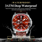 POEDAGAR Luxus Mode Mann Uhr Leuchtende Wasserdichte Datum Sport Uhren Für Männer Nylon Leder Quarz Business herren Uhr Reloj - flohmarkt-deutschland.shop