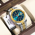 POEDAGAR Luxus Sport Herrenuhr – Edelstahl, Datum, Leuchtend, Wasserdicht, Quarz + Box - flohmarkt-deutschland.shop