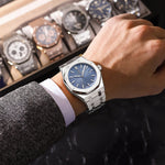 POEDAGAR Original Luxury Man Watch Date Luminous Waterproof Stainless Steel Men Wristwatch Fashion Business Quartz Men's Watches - flohmarkt-deutschland.shop