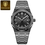 POEDAGAR Original Luxury Man Watch Date Luminous Waterproof Stainless Steel Men Wristwatch Fashion Business Quartz Men's Watches - flohmarkt-deutschland.shop