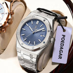 POEDAGAR Original Luxury Man Watch Date Luminous Waterproof Stainless Steel Men Wristwatch Fashion Business Quartz Men's Watches - flohmarkt-deutschland.shop