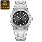 POEDAGAR Original Luxury Man Watch Date Luminous Waterproof Stainless Steel Men Wristwatch Fashion Business Quartz Men's Watches - flohmarkt-deutschland.shop