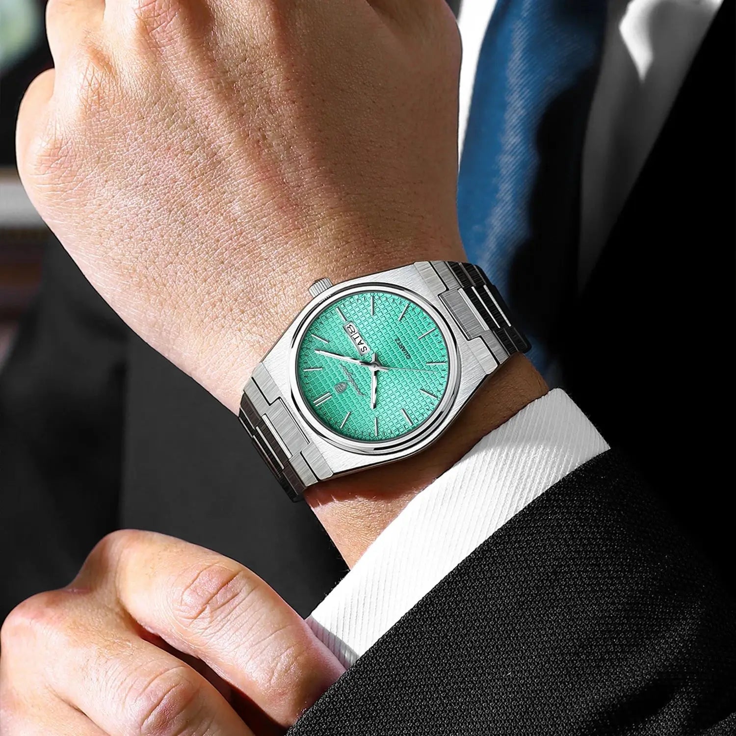 POEDAGAR Top Business Man Watch Luminous Waterproof Stainless Steel Men Wristwatch Date Week Quartz Fashion Casual Men's Watches - flohmarkt-deutschland.shop