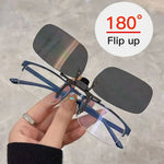 Polarized Sunglasses Clips Glasses Clip Driving Night Vision Eyeglasses UV400 Outdoor Shades High Definition Sun Glasses Clips - flohmarkt-deutschland.shop