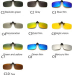 Polarized Sunglasses Clips Glasses Clip Driving Night Vision Eyeglasses UV400 Outdoor Shades High Definition Sun Glasses Clips - flohmarkt-deutschland.shop