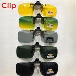 Polarized Sunglasses Clips Glasses Clip Driving Night Vision Eyeglasses UV400 Outdoor Shades High Definition Sun Glasses Clips - flohmarkt-deutschland.shop