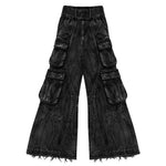 Popular Harajuku American Fashion Y2K Knight Yellow Pattern Printed Jeans Men's Summer Casual Street Trousers Hip Hop Rap Style - flohmarkt-deutschland.shop