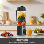Portable Electric Juice Maker Blender 700ML USB Rechargeable Fruit Mixer 6 Blades Juicer for Shakes Smoothies Fresh Juicing Cup - flohmarkt-deutschland.shop
