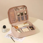 Professioneller Make-up-Organizer, tragbare Tasche aus Oxford-Stoff mit mehreren Fächern für Reisen, geräumiger Hand-Organizer - flohmarkt-deutschland.shop