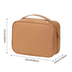 Professioneller Make-up-Organizer, tragbare Tasche aus Oxford-Stoff mit mehreren Fächern für Reisen, geräumiger Hand-Organizer - flohmarkt-deutschland.shop