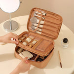 Professioneller Make-up-Organizer, tragbare Tasche aus Oxford-Stoff mit mehreren Fächern für Reisen, geräumiger Hand-Organizer - flohmarkt-deutschland.shop