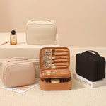 Professioneller Make-up-Organizer, tragbare Tasche aus Oxford-Stoff mit mehreren Fächern für Reisen, geräumiger Hand-Organizer - flohmarkt-deutschland.shop